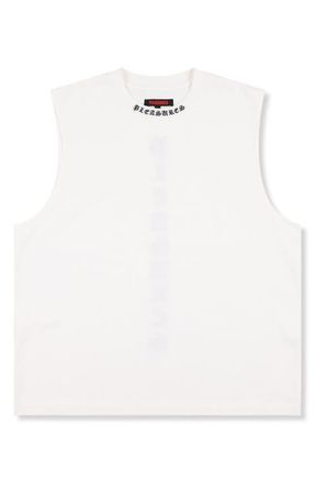 Pleasures Sorrow Cotton Muscle T-Shirt in White at Nordstrom, Size Xx-Large