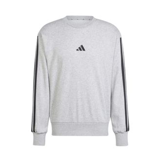 adidas Essentials 3-Stripes Sweatshirt - Heren - Sportshirts - Grijs - M - Fitness