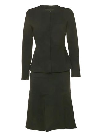 Max Mara crepe skirt suit - Black