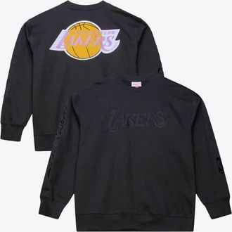 Mitchell & Ness Mens Mitchell & Ness Black Los Angeles Lakers Phantom Fleece Sweatshirt at Nordstrom, Size Medium