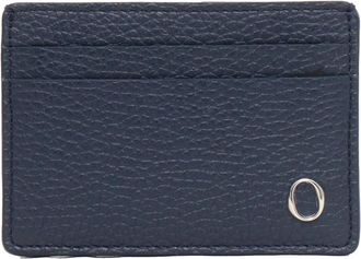 Orciani Kaarthouder - Heren - Portefeuilles - Blauw - ONE Size - Leer - Accessoires