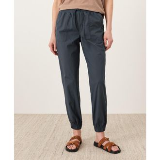 Pact Organic Cotton Stretch Poplin Jogger in Steel Blue at Nordstrom, Size Xx-Large