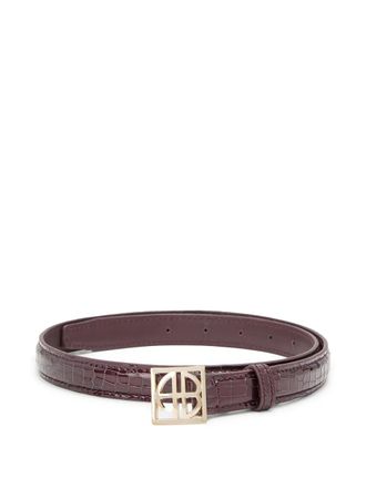 Anine Bing leather belt - women - Calf Leather - XS/S - Red