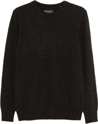 Marc O'Polo Trui met ronde hals - Bruin