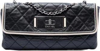 Chanel Pre-owned Quilted Flap Shoulder Bag - Dames - Vintage Schoudertas - Zwart - ONE Size - Leer - Vintage
