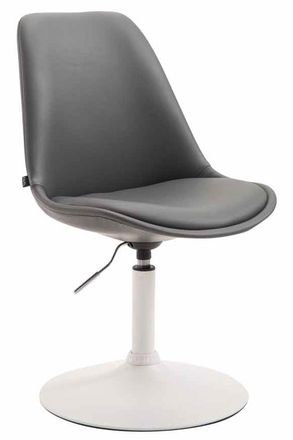 Clp Sedia Da Pranzo Maverick In Similpelle Grigio Bianco