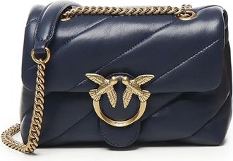 Pinko Cross Body Bags, female, Blue, ONE SIZE, Mini Love Puff Sheep Nappa Bag