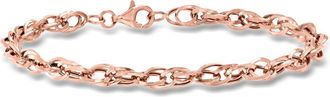 Ross-Simons 14kt Rose Gold Double Oval-Link Bracelet