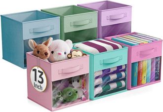 Sorbus 13In 6 Pack Storage Bins