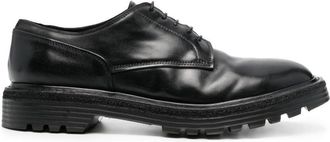 Premiata King Brass leather Derby shoes - men - Calf Leather/Calf Leather/Rubber - 45 - Black