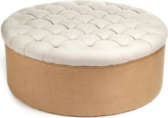 Zentique Tufted Round Ottoman