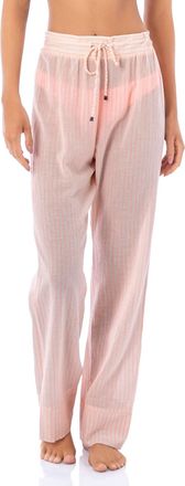 Maaji Coral Pinstripe Julieth Pants In Blanco