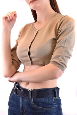 P.A.R.O.S.H. Womens Print Pattern Silk Scarf - Sage Green Cotton - Size Large