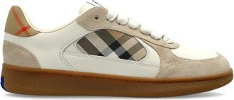 Burberry Schoenen, Dames, Beige, 40 EU, Katoen, Terrace Sneakers