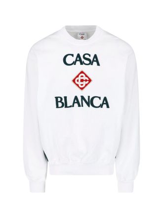 Casablanca Casa Blanca Logo Sweater With Distinctive Emblem
