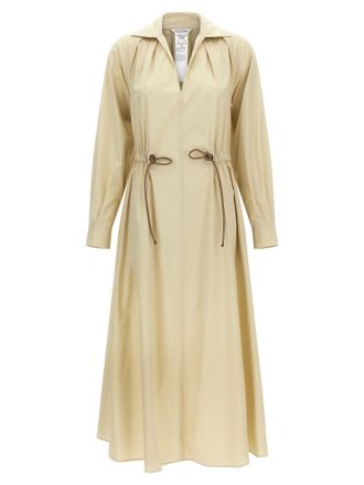 Max Mara Beige Cotton Long Womens Dress