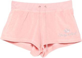 Sporty & Rich X Juicy Couture Crystal-embellished Drawstring Shorts