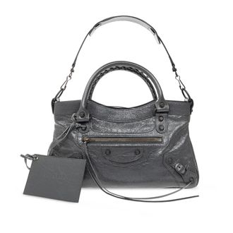 Balenciaga Le City First Bag - Dames - Tassen - Grijs - Maat: ONE Size Katoen