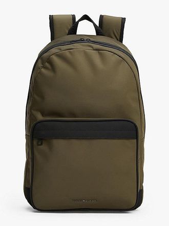 Tommy Hilfiger Metal Logo Double Zip Backpack