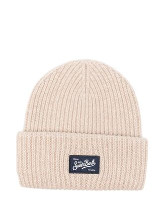 MC2 Saint Barth ribbed-knit beanie - women - Wool - One Size - Neutrals