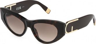 Furla Womens SFU881 54 04BL Sunglasses - Brown - One Size