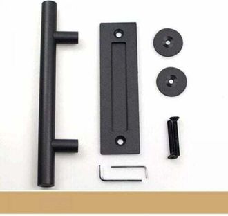 OEM Manilla Para Puerta Corredera De Granero O Garaje - Robusta, De Acero Galvanizado, 27 Cm - Paquete De 2