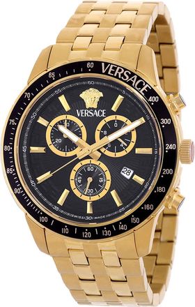 Versace Sport Chrono Quartz Black Dial Mens Watch VEZCA0724
