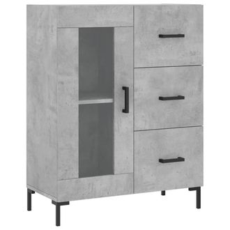 Berkfield Home Sideboard Concrete Grey 69.5x34x90 cm Engineered Wood