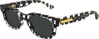 Bottega Veneta BV1411S 004 Mens Sunglasses Tortoiseshell Size 49