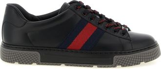 Gucci Black Lace Up Sneakers