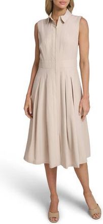 Calvin Klein Commuter Sleeveless Shirtdress in Khaki at Nordstrom Rack, Size 10