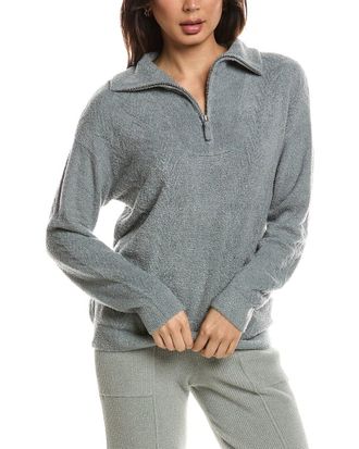 Barefoot Dreams Cozychic Lite Cable 1/2-Zip Pullover