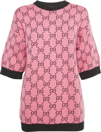 Gucci Maglione a maniche corte - Rosa
