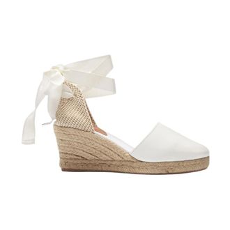 Scarosso Wedges, female, Beige, Size: 10 US Paloma wedges