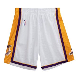 Mitchell & Ness NBA Swingman Los Angeles Lakers 2009-10 Shorts White Yellow SMSHAC19184-LALWHIT09