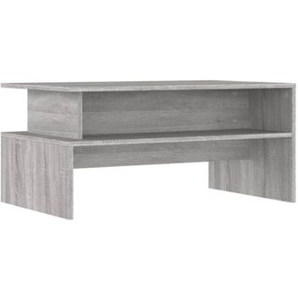 vidaXL Vidaxl - Mesa De Centro Madera De Ingenier&iacute;a Gris Sonoma 90x55x42,5 Cm