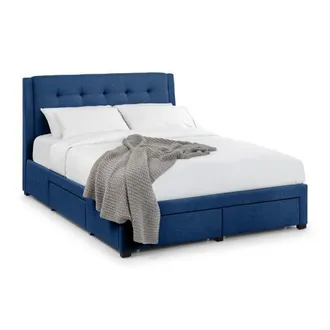 Julian Bowen Fullerton Super King Bed With 4 Drawers 180cm Blue - Julian Bowen | TJ Hughes