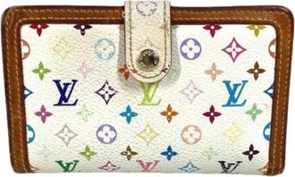 Louis Vuitton Pre-owned Vintage Canvas Portemonnee - Dames - Vintage Accessoires - Veelkleurig - ONE Size - Vintage