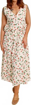 Bailey Rose Sweet Pickins Strawberry Midi Dress In White