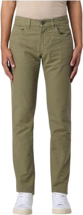 Fay Stijlvolle Bruine Katoenen Broek - Heren - Chinos - Groen - W42 - Katoen - Broeken