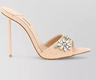 Le Silla prairie sandals open toe textured embellished