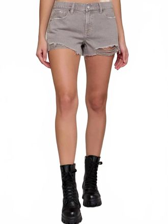 Hidden Jeans Kayla Relaxed Shorts In Gravel