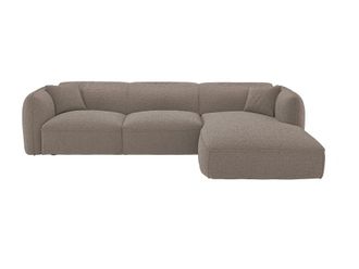 VENTE-UNIQUE.COM Sof&aacute; rinconera tela topo