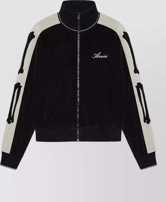 Amiri track jacket bone detailing contrast panels piping