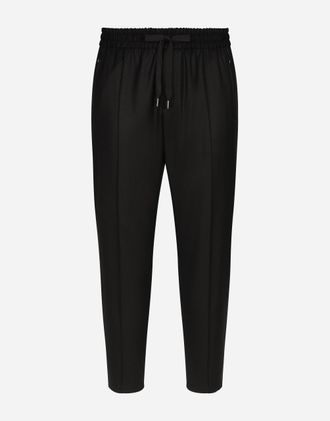 Dolce & Gabbana Wool Jogging Pants - Man Pants And Shorts Black 44