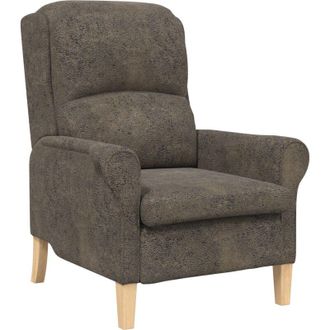 vidaXL Vidaxl - Sill&oacute;n Gris Oscuro 76 X 94 X 102 Cm Cuero Sint&eacute;tico