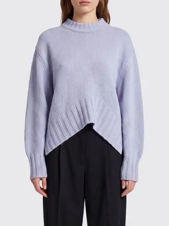 The Attico Maglia girocollo in misto lana e cashmere con spalle scese