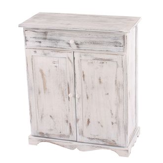 Hhg Hhg - Nunca Usado] C&oacute;moda, 78x66x33cm, Aspecto Shabby, Vintage, Blanco