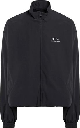 Balenciaga Light Jackets, male, Black, Size: M Tracksuit Jacket