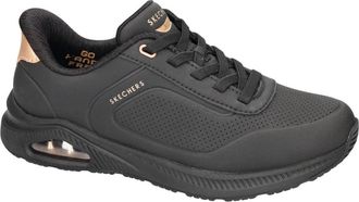 Skechers Arch Fit UNO - Relaxing On Air - Dames - Sneakers - Zwart - 35 1/2 EU - Schoenen